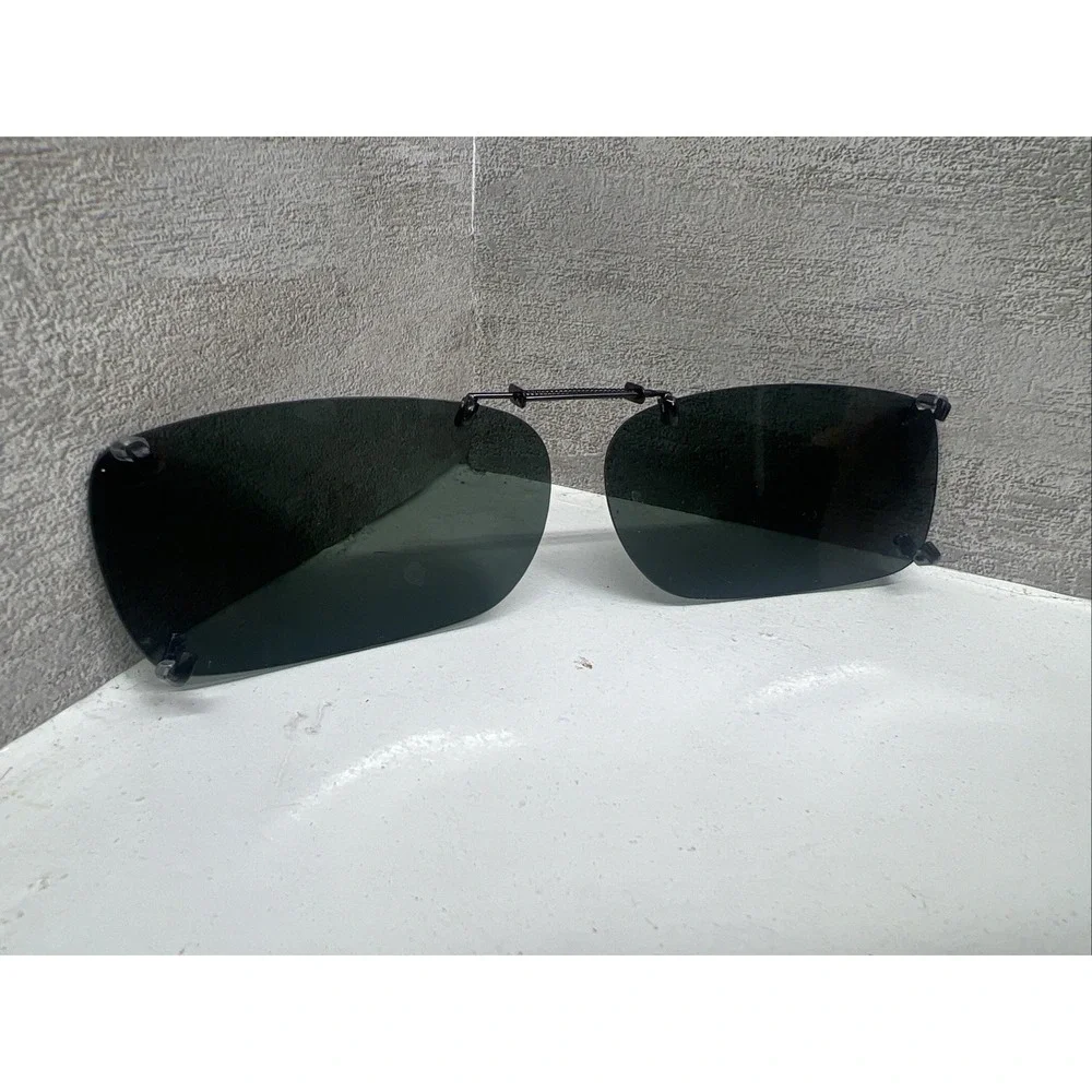 Solar Shield Polarized Clip On Sunglasses (56 REC A) With Case